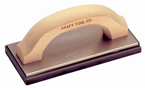 Kraft Tool PL395 Molded Float, 8 in L x 4 in W, Rubber
