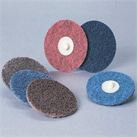3M 840482 TR Quick-Change Surface Conditioning Disc, 3 in Dia, 80 to 120 Grit, Aluminum Oxide Abrasive, Maroon