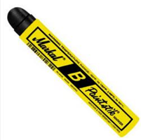 Markal B Paintstik Solid Paint Crayon, 11/16 in Round, Standard Tip, Black