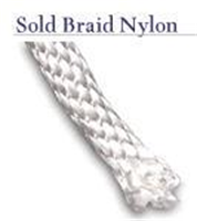 TYTAN BRAIDED NYLON .250 Rope, 1/4 in Dia, Solid Braided Nylon