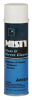 Misty Glass & Mirror Cleaner w/Ammonia, 19oz Aerosol, 12/Carton