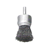 MBC Isotemp Solid Face End Brush, 1 in Dia, 1/4 in Shank, Stainless Steel Power Brush Wire Wire, 1 in Trim