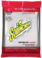 Sqwincher Powder Pack Dry Mix Sports Drink Mix, 47.66 oz Pack, Powder, 5 gal, Fruit Punch