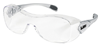 Law OTG Protective Eyewear, Clear Lens, Polycarbonate, Anti-Fog, Silver Frame
