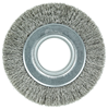 03520 - 6 in. 0.014 in. Stainless Steel Fill 2 in. Arbor Hole Wide Face Crimped Wire Wheel
