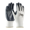 PIP G-Tek NPG 34-225 Solid Dipped Coated Gloves, L, Nylon Palm, White/Gray, Seamless