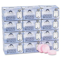 Boardwalk Urinal Deodorizer Blocks, 4oz, Cherry Fragrance, 144 Blocks/Carton