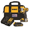 DEWA DCF885C2 - DeWALT 20V MAX* DCF885C2 Cordless Impact Driver Kit, 1/4 in Hex Drive, 0 to 3200 bpm, 1400 in-lb Torque, 20 VAC, 5.55 in OAL