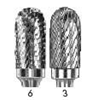 SGS Pro SC Universal Solid Carbide Burr, Cylindrical, 1/2 in Dia x 1 in L, 7 in OAL, SC-5L6 Single Cut/Tooth