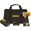 DEWA DCF610S2 - DeWALT DCF610S2 Lightweight Cordless Screwdriver Kit, 1/4 in Chuck, 12 VDC, 160 in-lb Torque, 0 to 1050 rpm No-Load, Lithium-Ion Battery