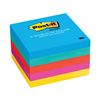 3M 021200-71672 - Post-it&reg; 021200-71672 Jaipur Standard Sticky Notes, 3 in L x 3 in W, Paper, Blue/Green/Pink/Red/Yellow