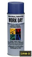 Krylon WORK DAY A04403007 General Purpose Industrial Grade Enamel Spray Paint, 16 oz, Liquid, Blue, 9 to 13 sq-ft