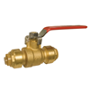 JONE C76562LF - Jones Stephens C76562LF Push On Ball Valve, 3/4 in, Brass Body, EPDM Softgoods