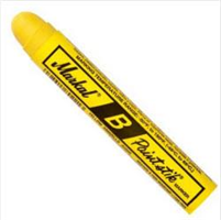 Markal B Paintstik Solid Paint Crayon, 11/16 in Round, Standard Tip, Yellow