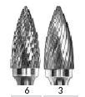 SGS Pro SG Universal Solid Carbide Burr, Tree, 1/4 in Dia x 5/8 in L, 2 in OAL