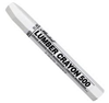 Markal 500 Clay Based Lumber Crayon, 1/2 in Hex Tip, White
