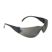 PIP-250-01-0001 - One Size Fits All Rimless Safety Glasses with Black Temple, Gray Lens and Anti-Scratch Coating