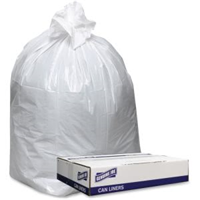 GJO3858W - CAN LINER WHITE 38 X 58 HVY CS=100