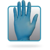 Safety Zone GNPR Nitrile Glove, Large, Blue, Ambidextrous