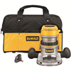 DEWA DW616K - DeWALT DW616K Fixed Base Router Kit, Toggle Switch, 1/4 in, 1/2 in in Chuck, 24500 rpm Speed, 1-3/4 hp, 120 VAC