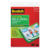 3M 021200-47311 - Scotch&reg; 021200-47311 LS854SS-10 1-Sided Self-Seal Laminating Sheet, 12 in L x 9 in W x 9.6 mil THK