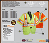 Radwear? SV22-3 High Visibility Safety Vest, Medium, Silver (Stripe), Hi-Viz Orange